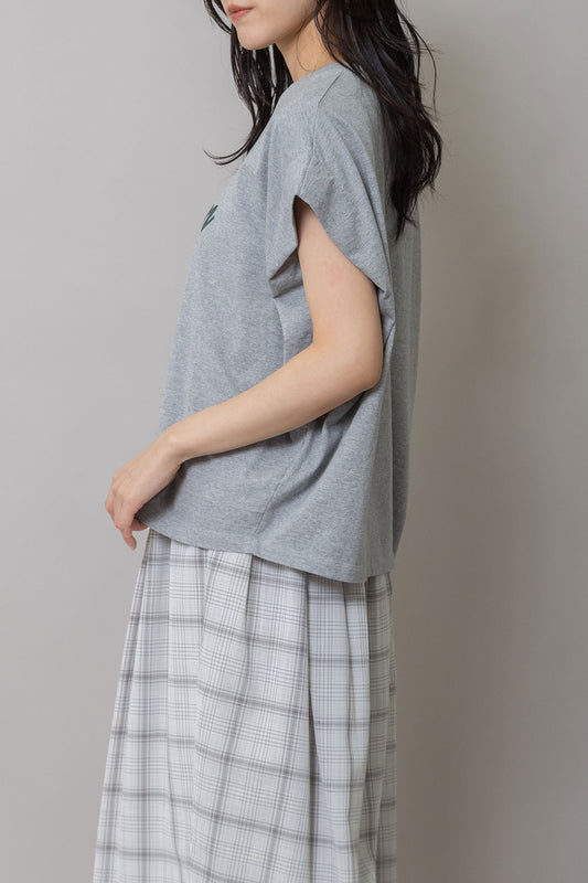 Munich "The Plum"ロゴプリントタックスリーブTシャツ【MN261U34】