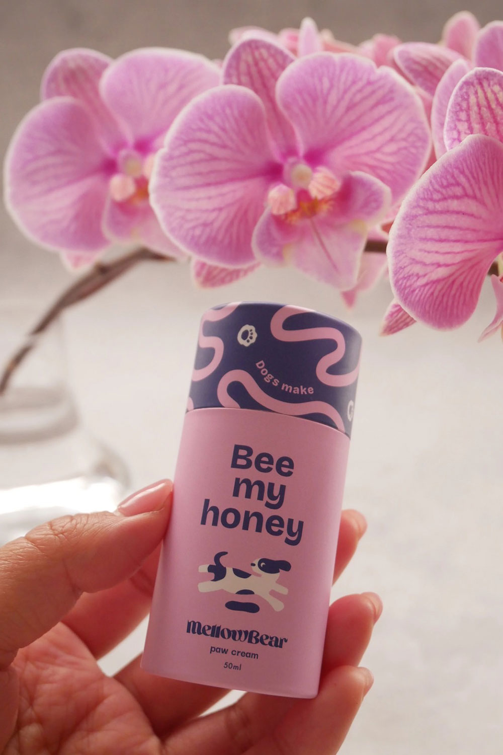 mellowbear 肉球保護バーム Bee my honey - Pink