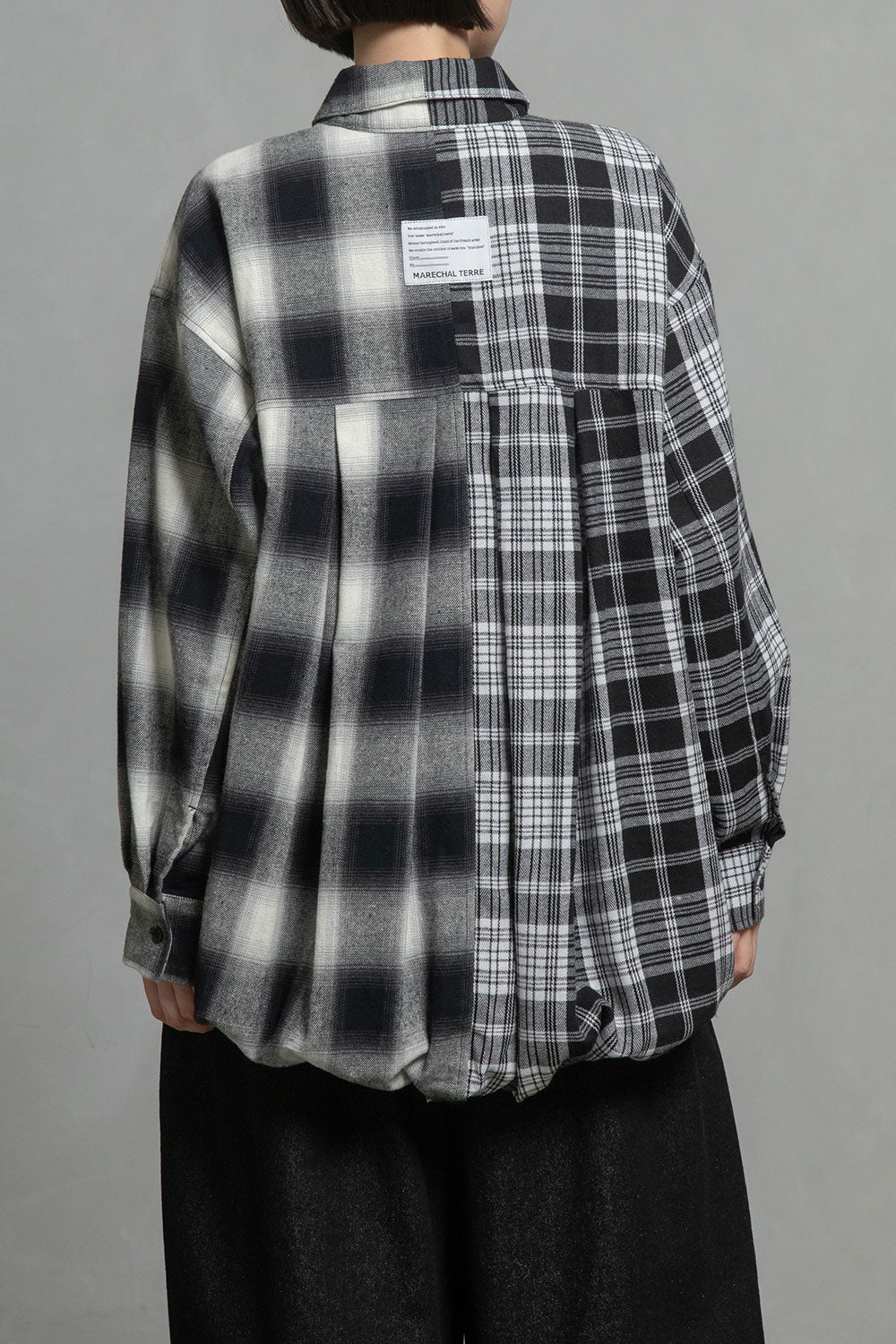 MARECHAL TERRE チェックロングシャツ【ZMT255BL508】