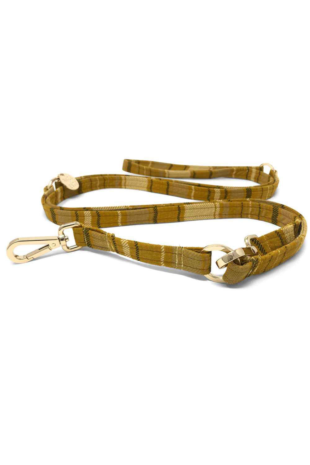 NICE DIGS COLONEL MUSTARD ADJUSTABLE DOG LEASH