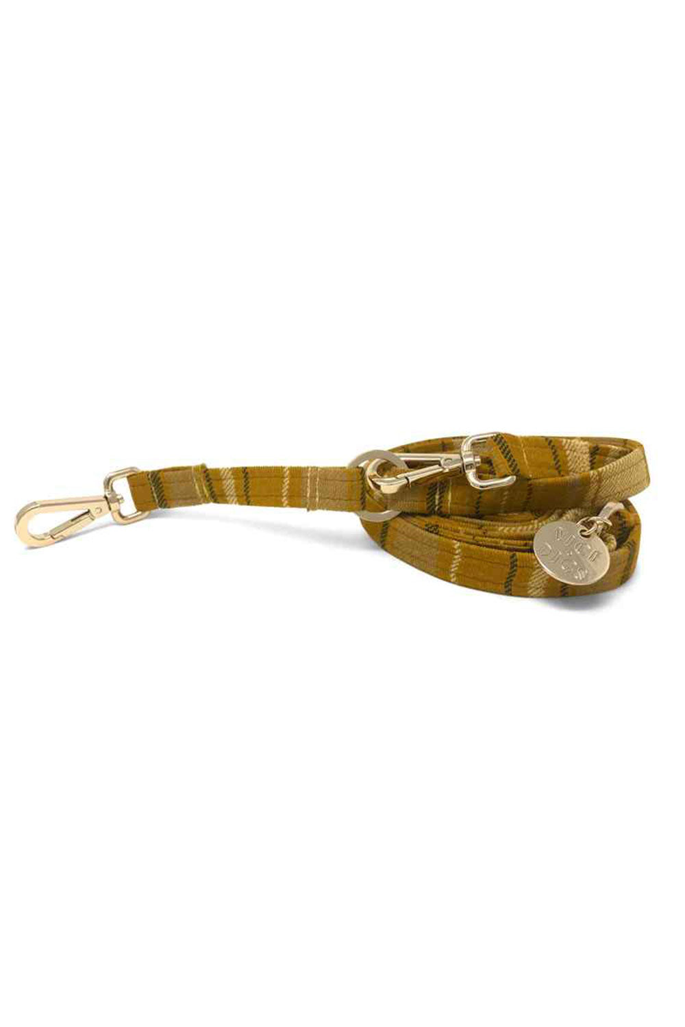 NICE DIGS COLONEL MUSTARD ADJUSTABLE DOG LEASH