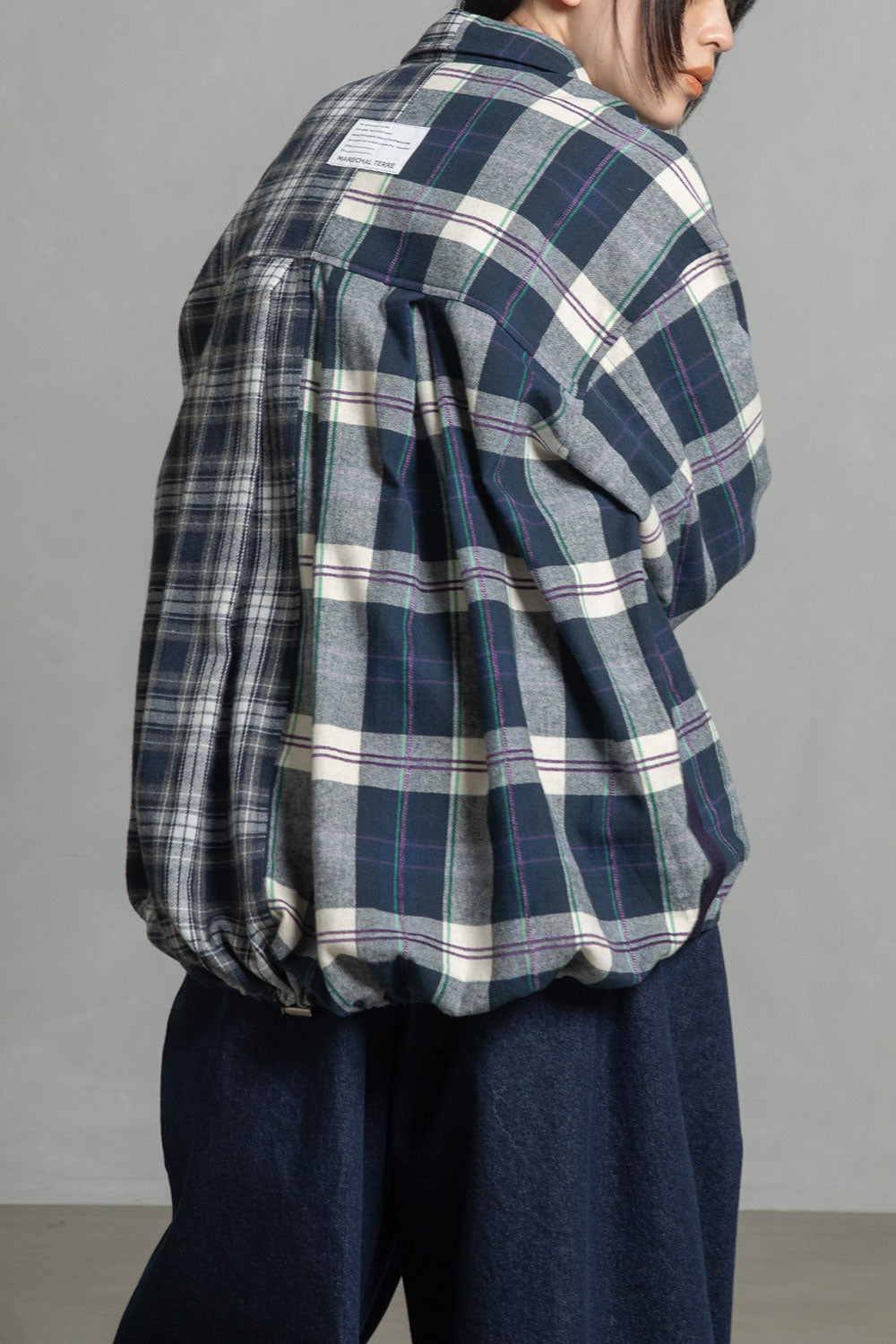 MARECHAL TERRE チェックロングシャツ【ZMT255BL508】