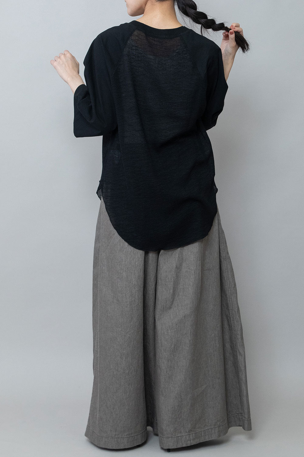 Munich コットンジャージ×ジョーゼットドッキングTシャツ【MN252U05】