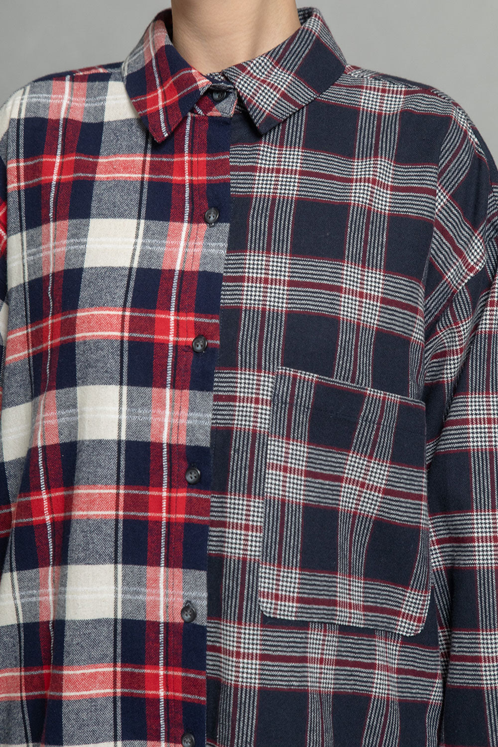 MARECHAL TERRE チェックロングシャツ【ZMT255BL508】