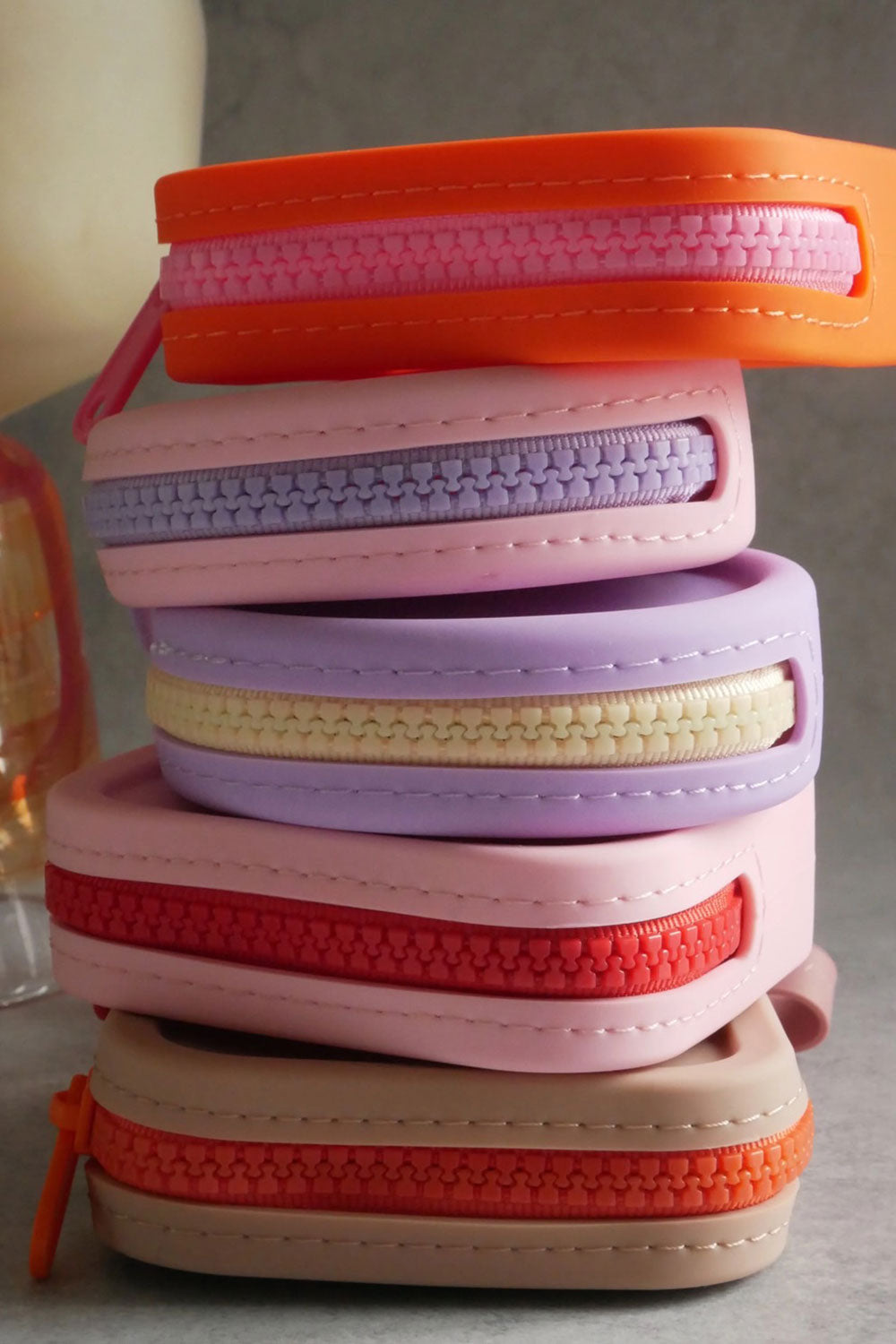 mellowbear Washable Treats holder - 《Square》Sunset / Brown / Orange