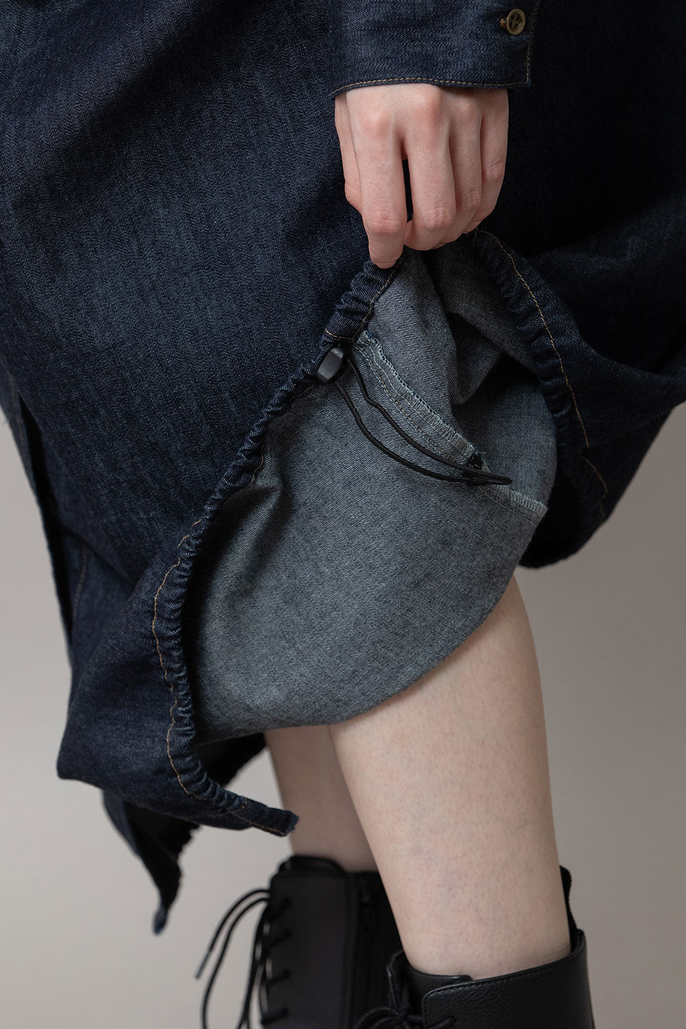 Munich 6ozスラブデニムシャツワンピース【MN261N10】