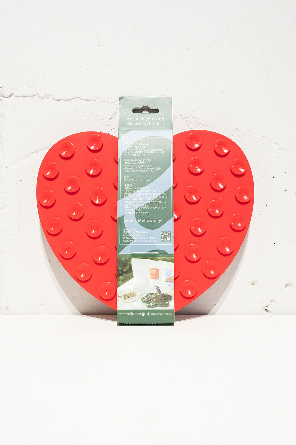 mellowbear LICK MAT_HEART ♡ / RED