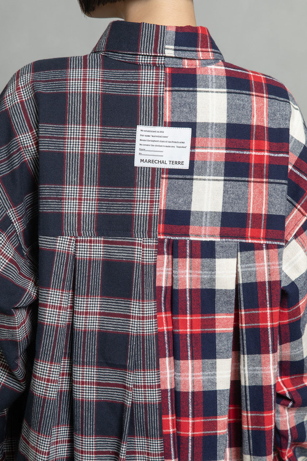 MARECHAL TERRE チェックロングシャツ【ZMT255BL508】