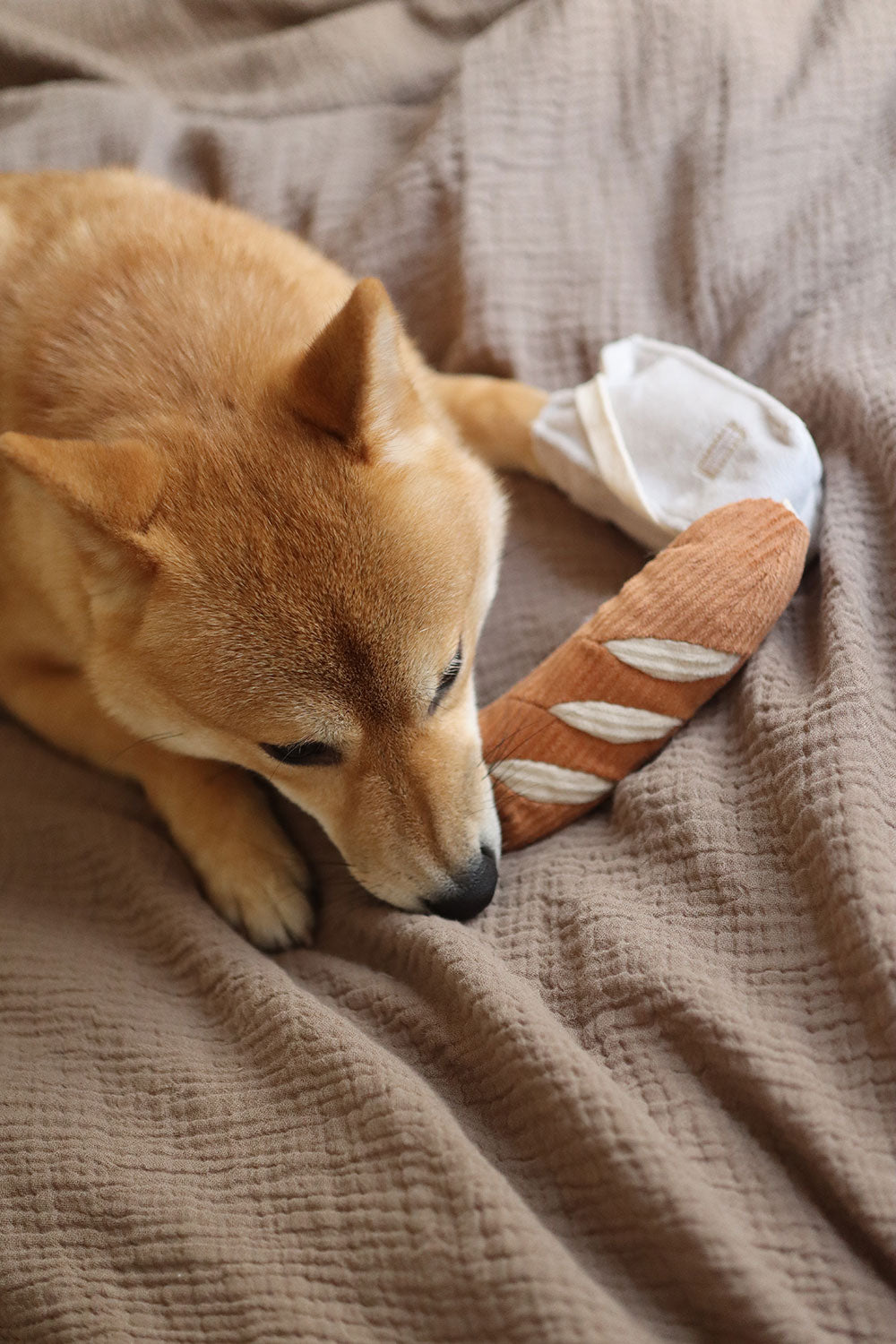 Lambwolf Collective MINI BAGUETTE crinkly paper bag + squeaky