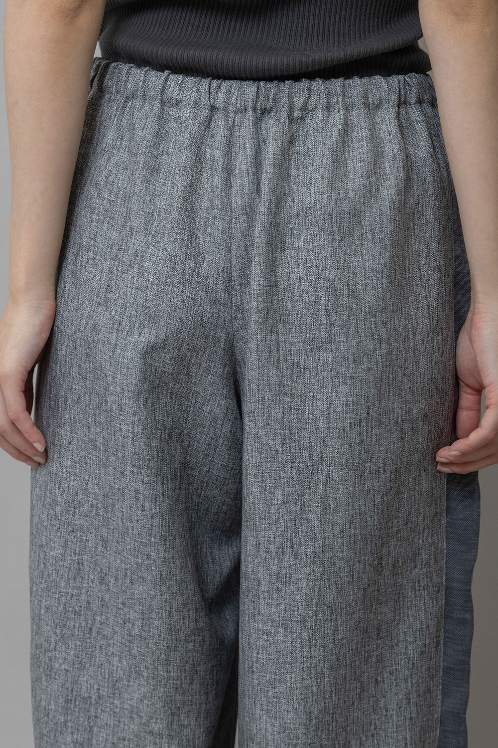 Munich ツイード調ツイル×メッシュサイドストライプパンツ【MN261P24】