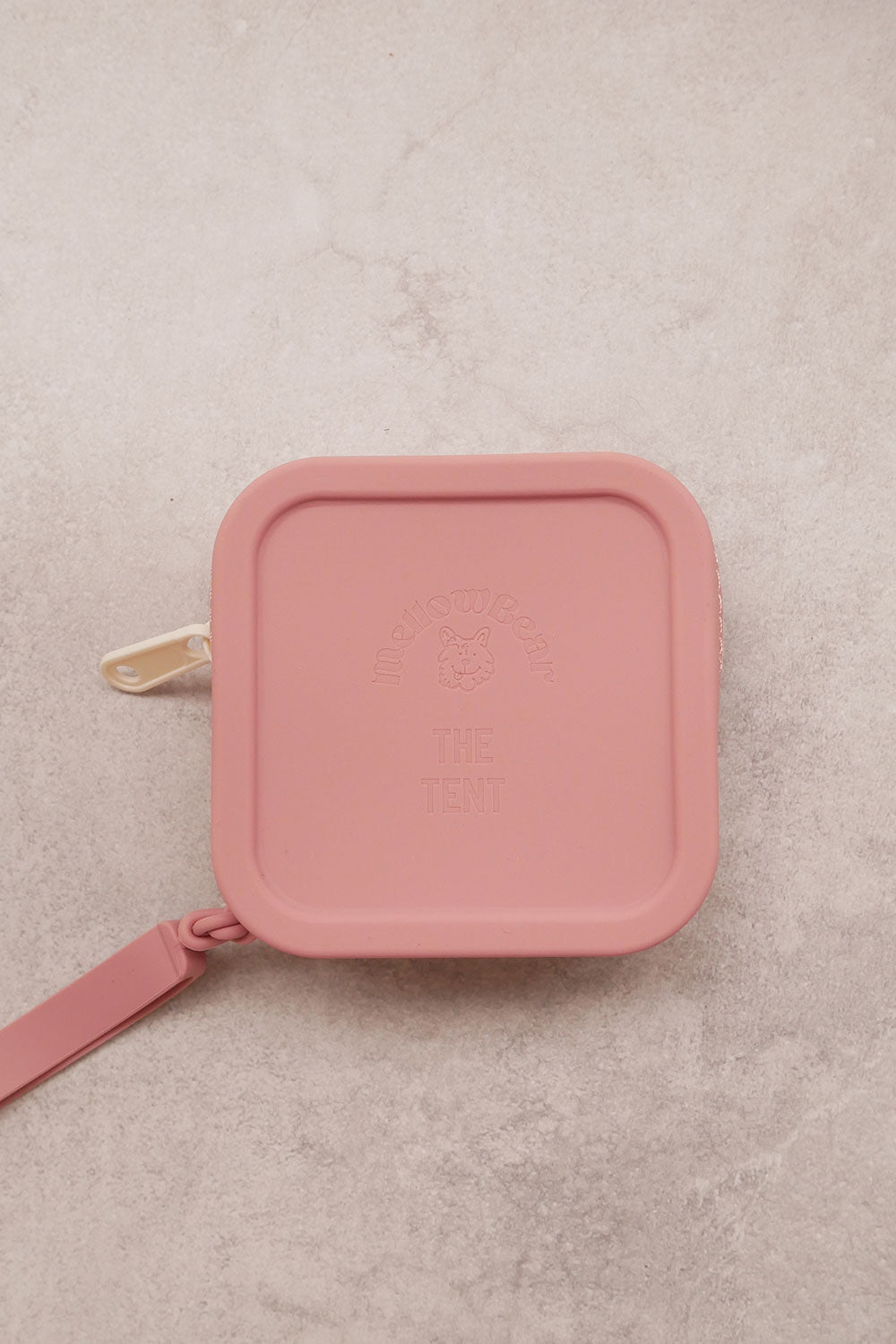 mellowbear × TheTENT Washable Treats holder - Sakura Pink / Oatsmilk