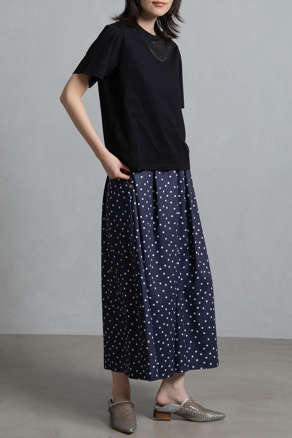 MARECHAL TERRE 部分メッシュTシャツ【ZMT252CT132】