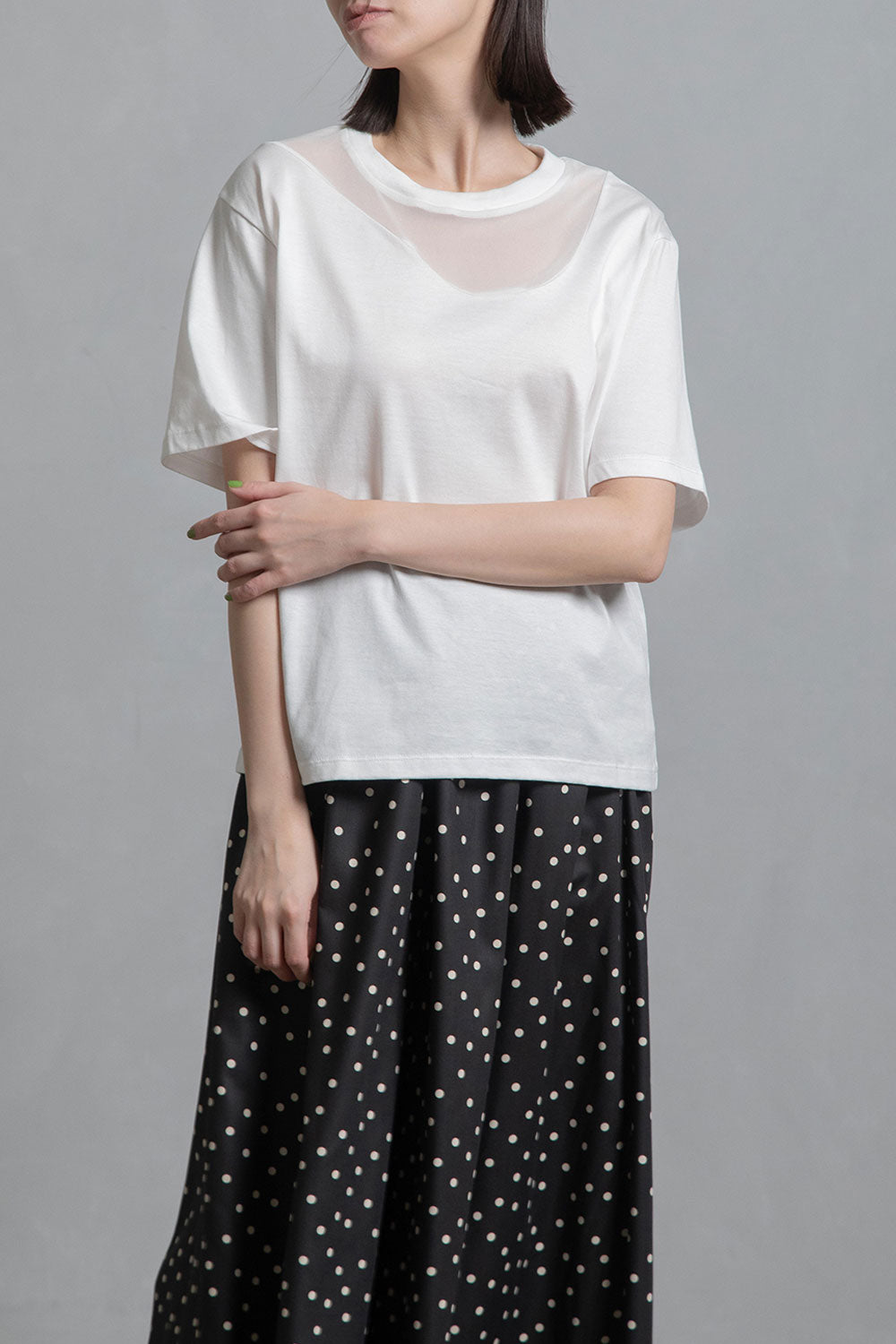 MARECHAL TERRE 部分メッシュTシャツ【ZMT252CT132】