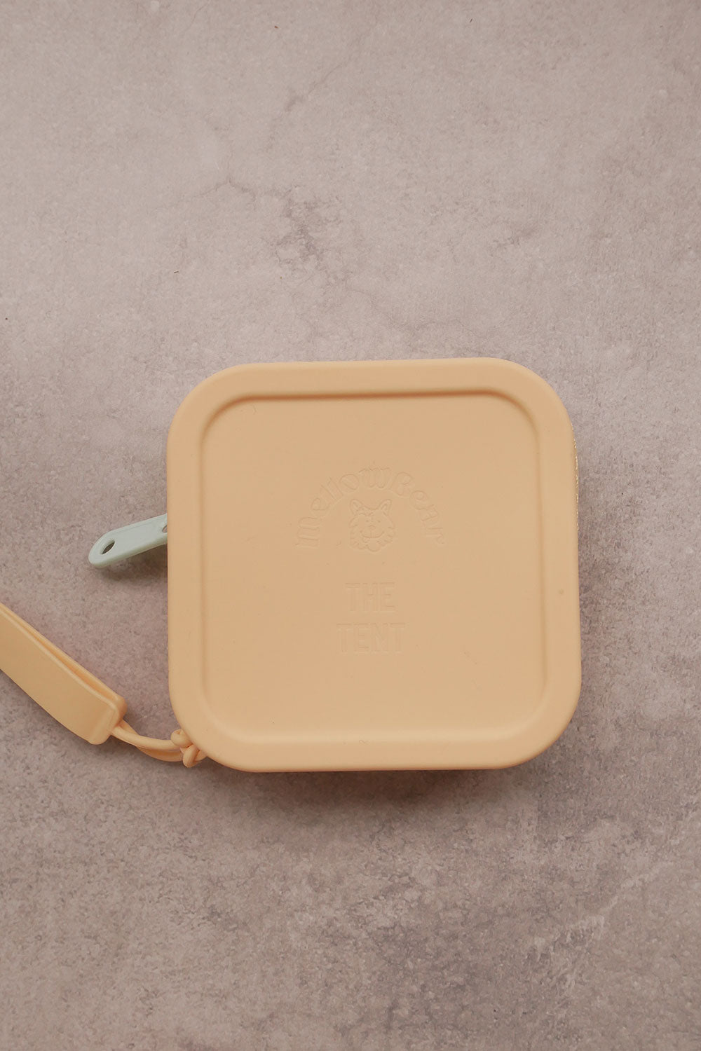 mellowbear × TheTENT Washable Treats holder - Light Yellow / Mint Blue