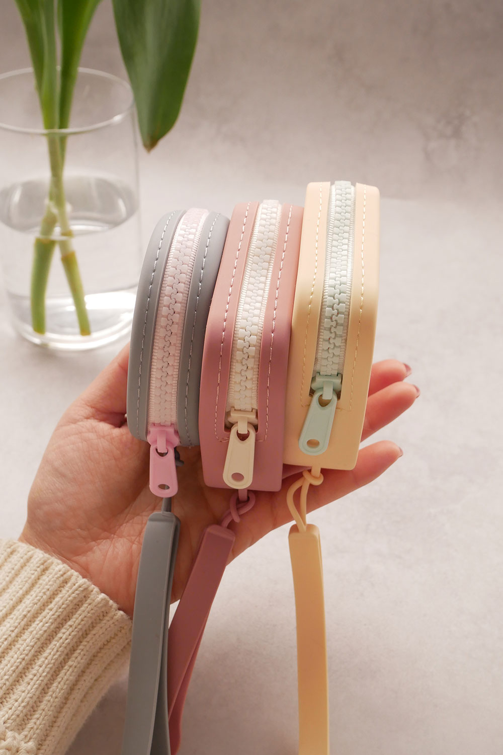 mellowbear × TheTENT Washable Treats holder - Light Yellow / Mint Blue