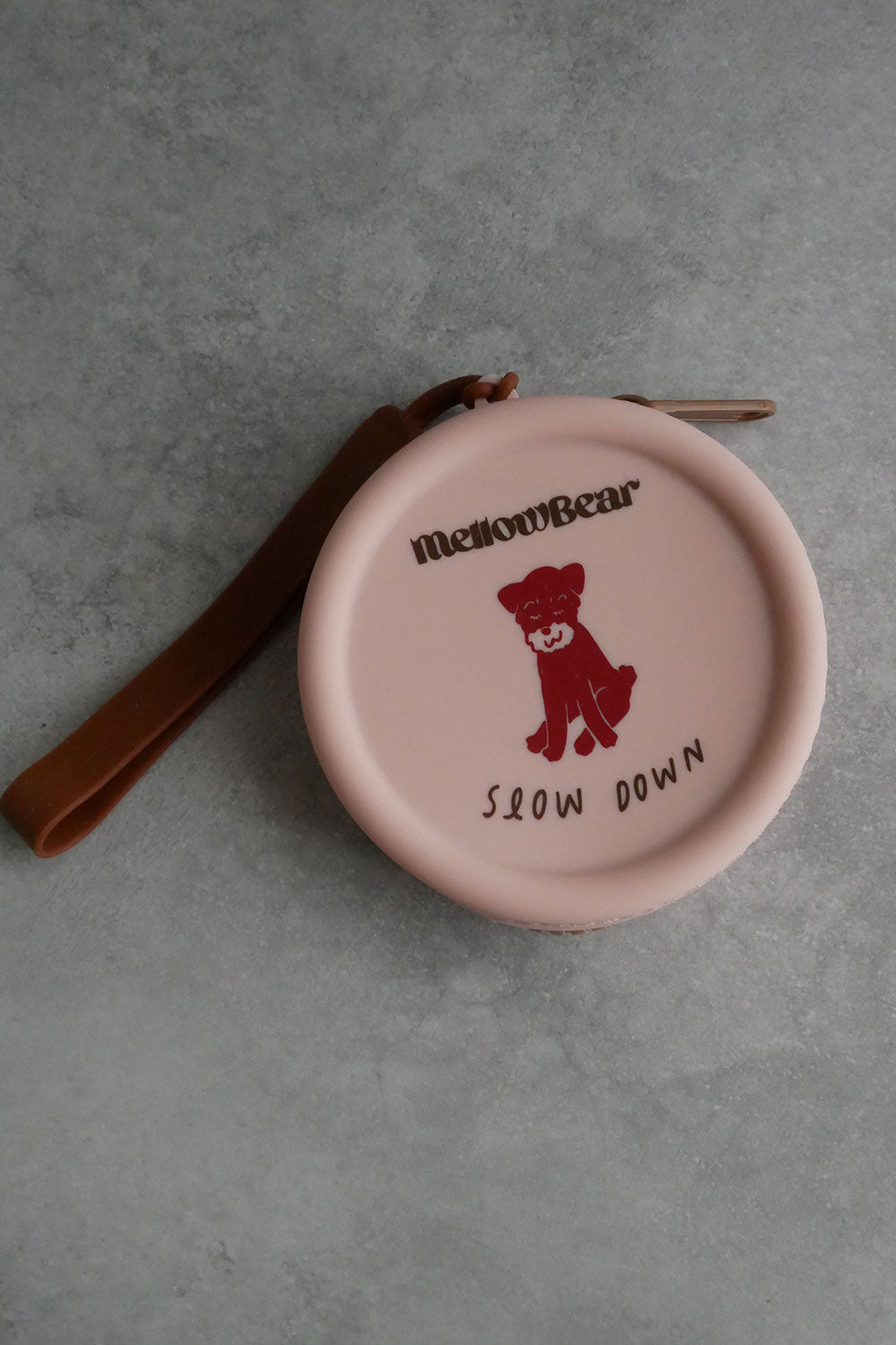 mellowbear Washable Treats holder - 《Special 》Slow down pink beige