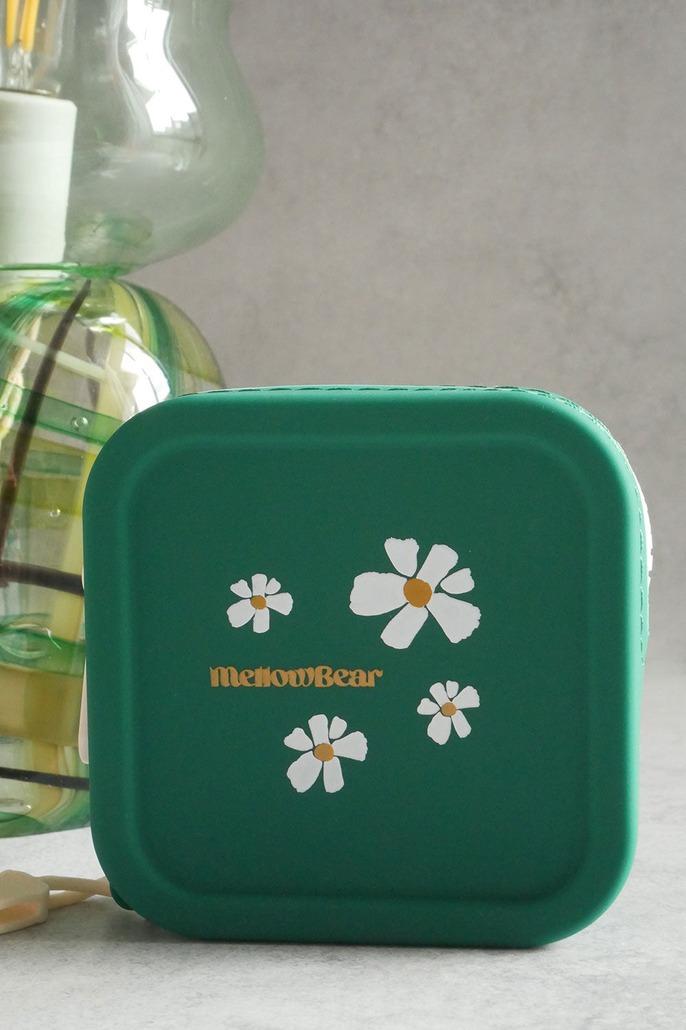 mellowbear Washable Treats holder - 《Special / Square 》Daisy Green