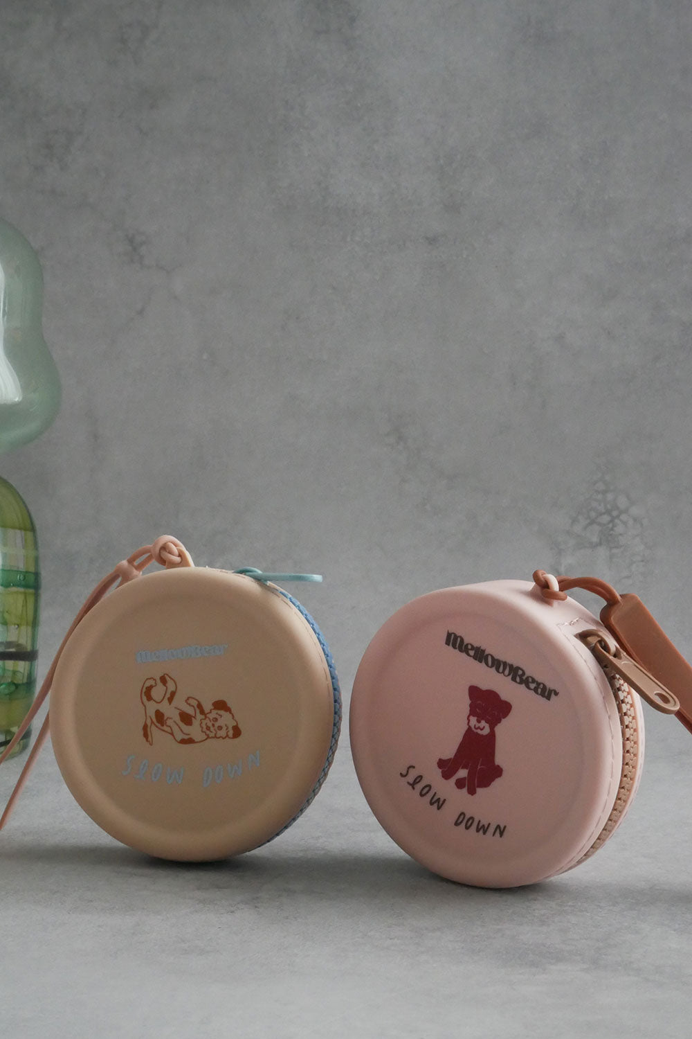 mellowbear Washable Treats holder - 《Special 》Slow down pink beige