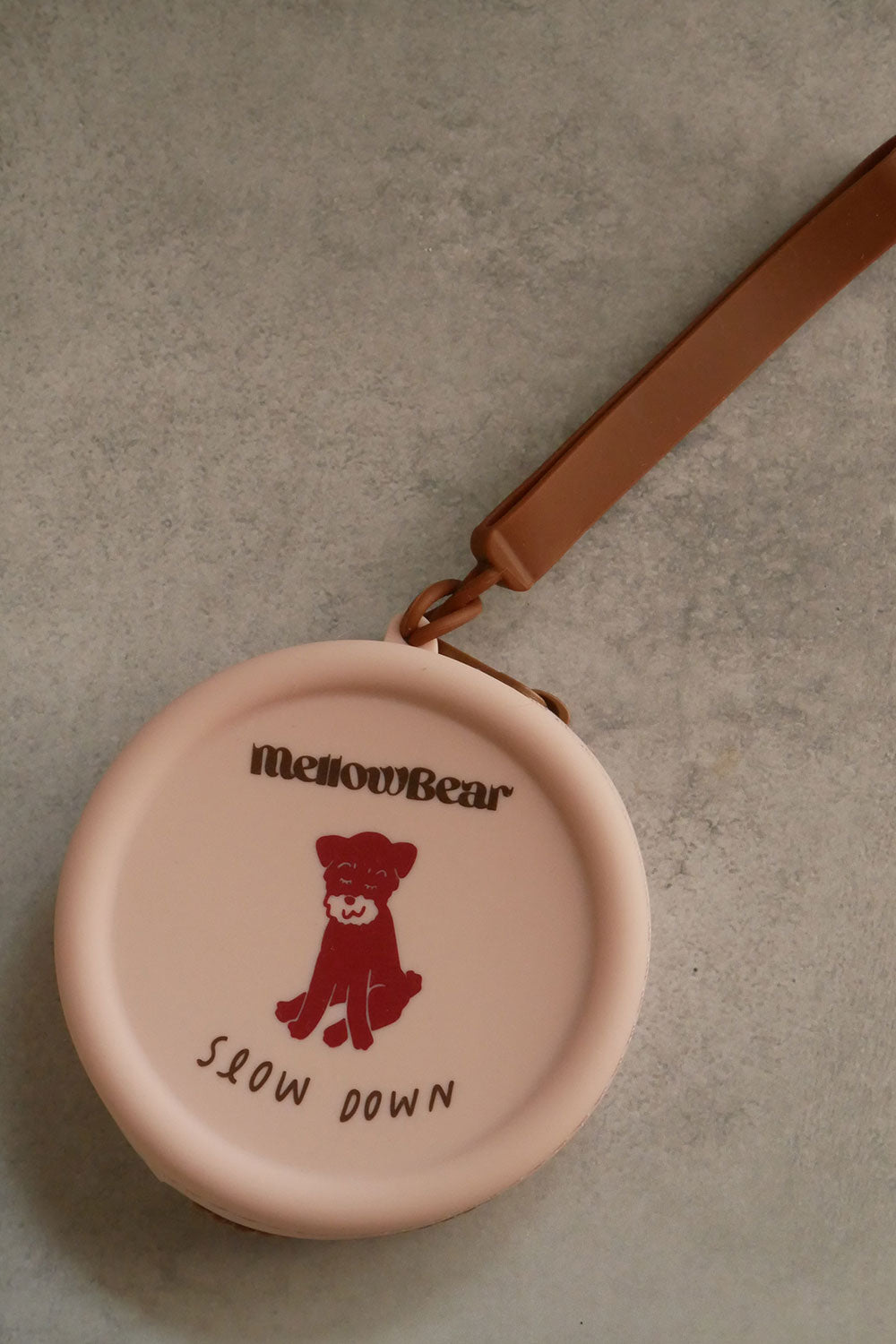 mellowbear Washable Treats holder - 《Special 》Slow down pink beige
