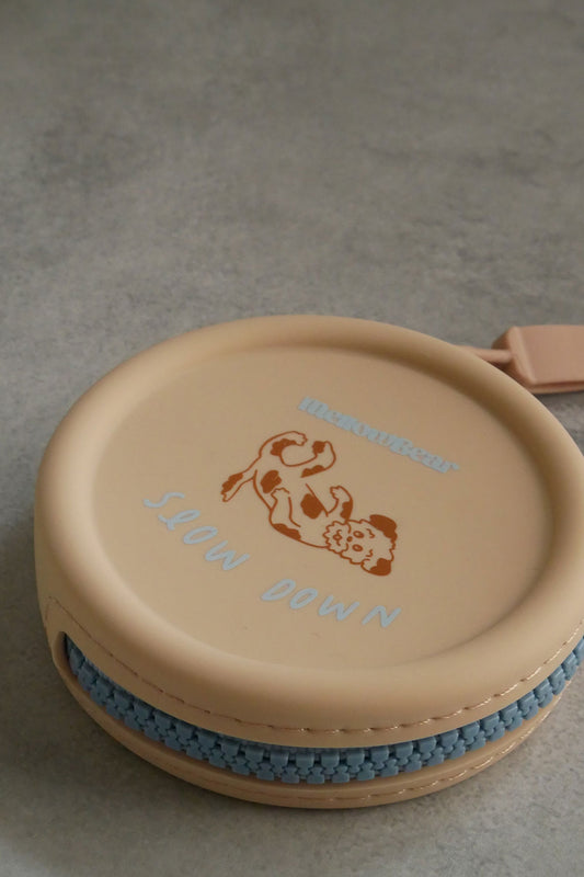 mellowbear Washable Treats holder - 《Special 》Slow down blue