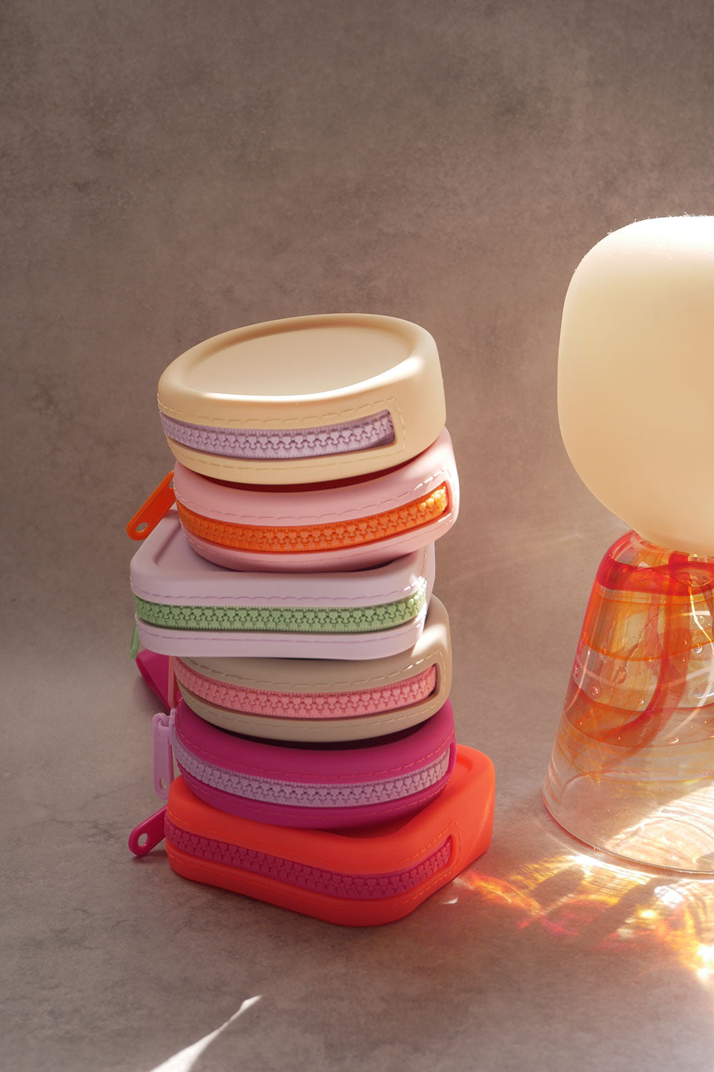 mellowbear Washable Treats holder - 《Square》Purple / Pistàcchio