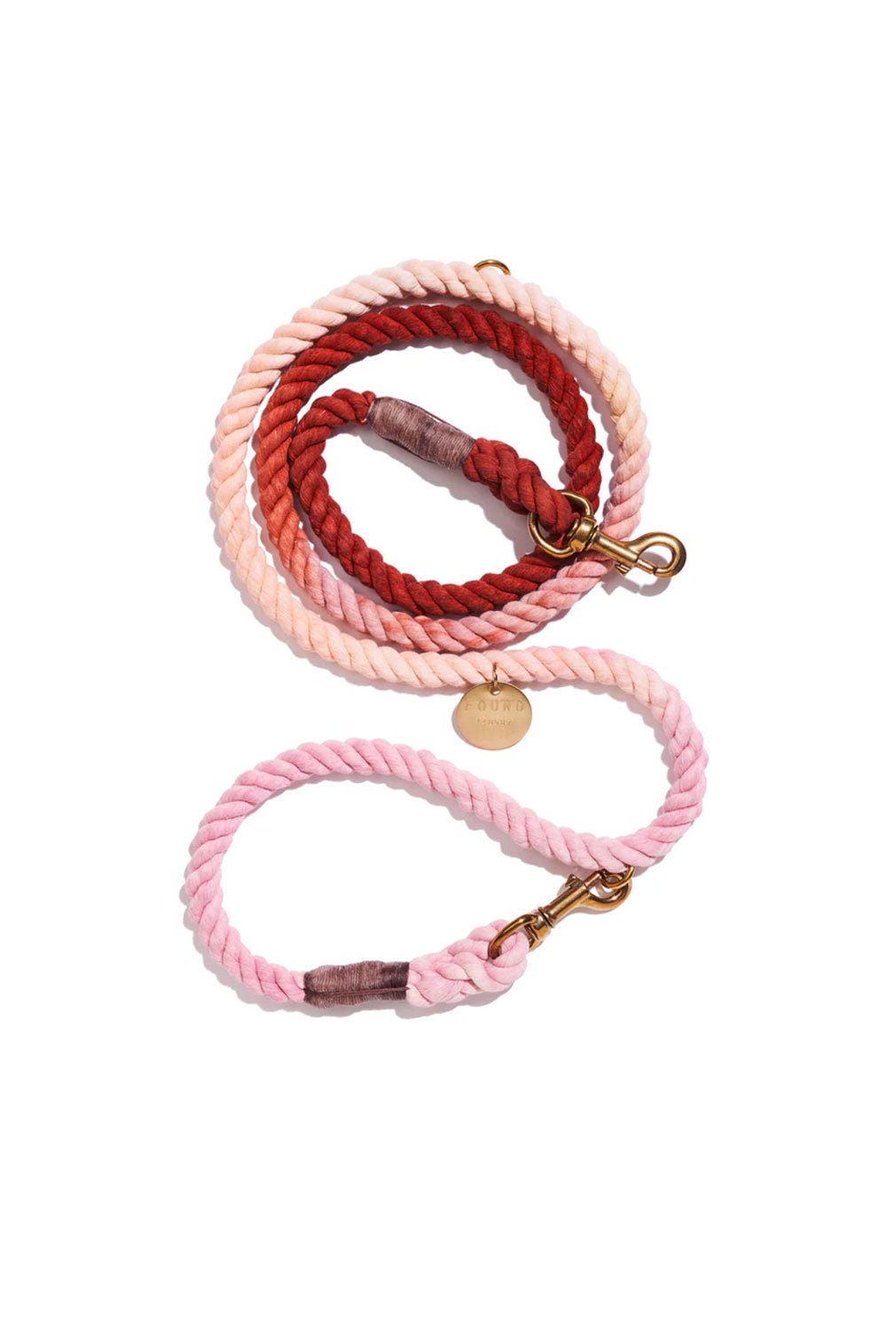 FOUND MY ANIMAL COTTON ROPE DOG LEASH, ADJUSTABLE & SECURE BOLT SNAP - ARIZONA