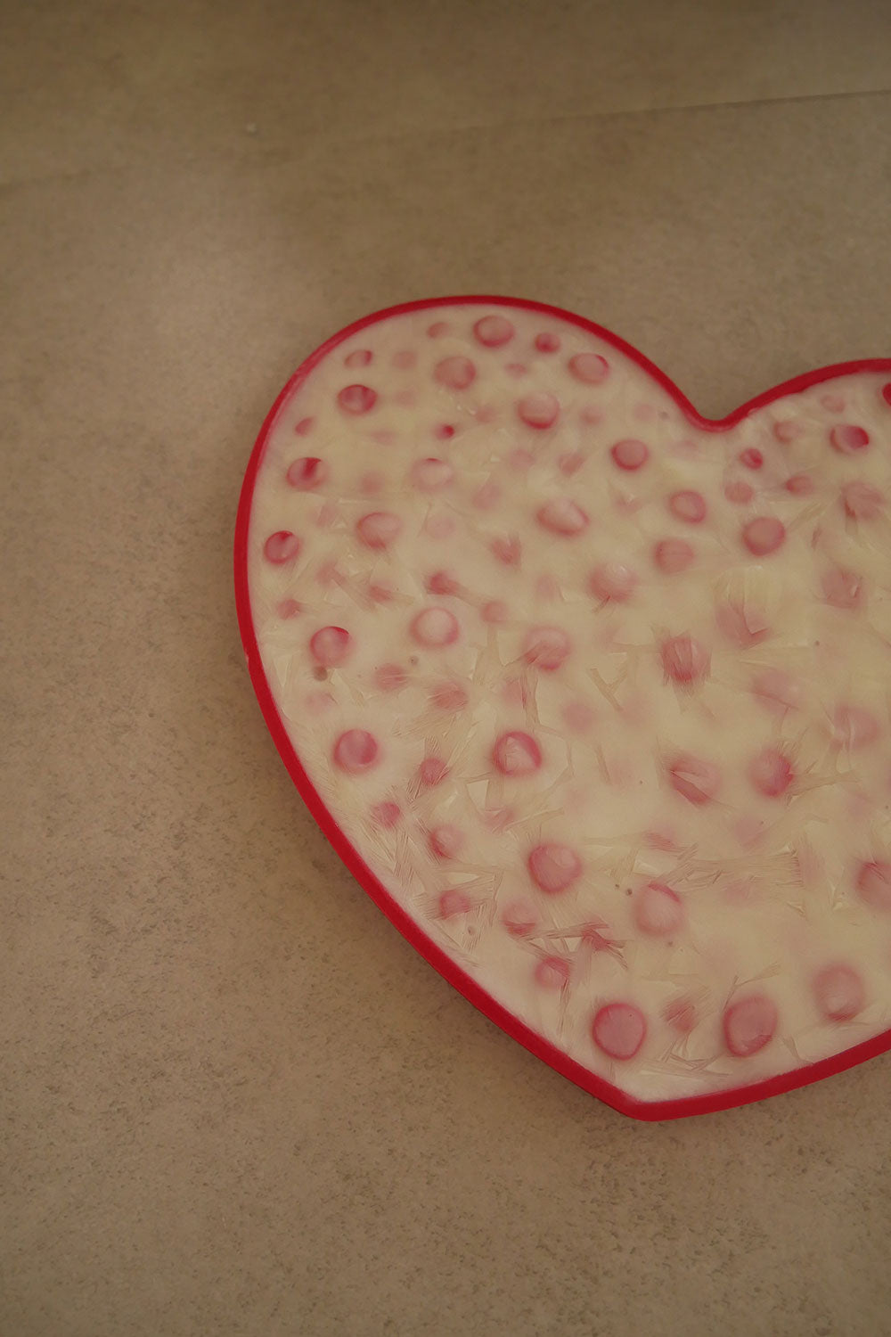 mellowbear LICK MAT_HEART ♡ / RED