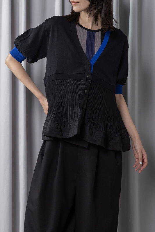 MARECHAL TERRE 裾プリーツニットカーディガン【ZMT262KN106】