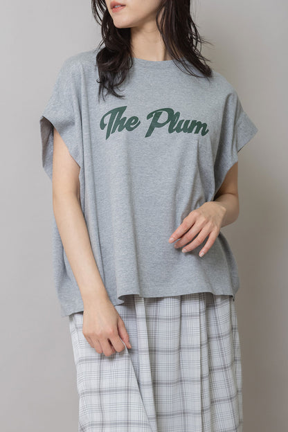 Munich "The Plum"ロゴプリントタックスリーブTシャツ【MN261U34】