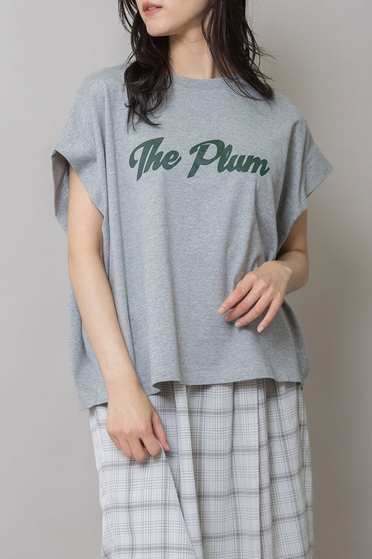Munich "The Plum"ロゴプリントタックスリーブTシャツ【MN261U34】