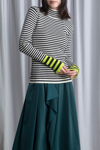 MARECHAL TERRE ボーダータートルニット【ZMT256KN614】