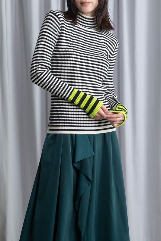 MARECHAL TERRE ボーダータートルニット【ZMT256KN614】