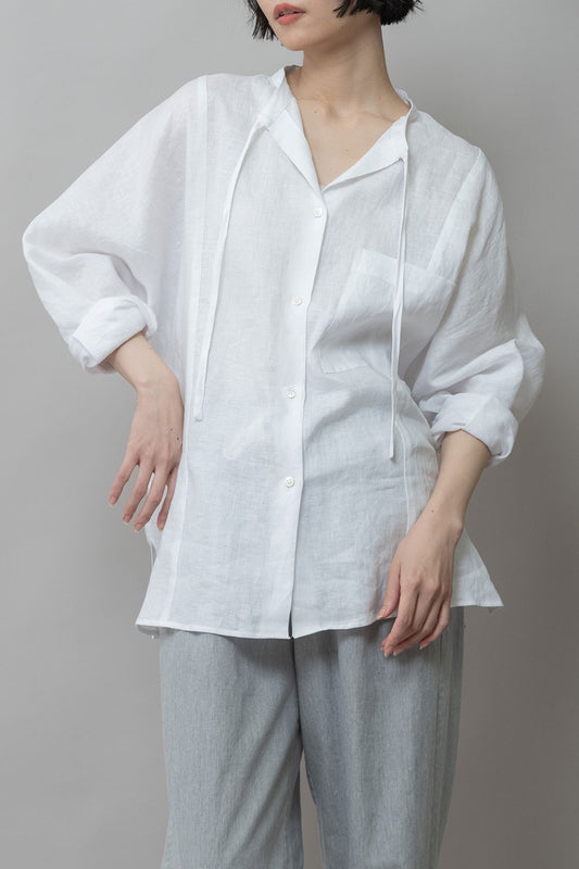 Munich 60sフレンチリネンキャンバスルーズシャツ【MN261T33】