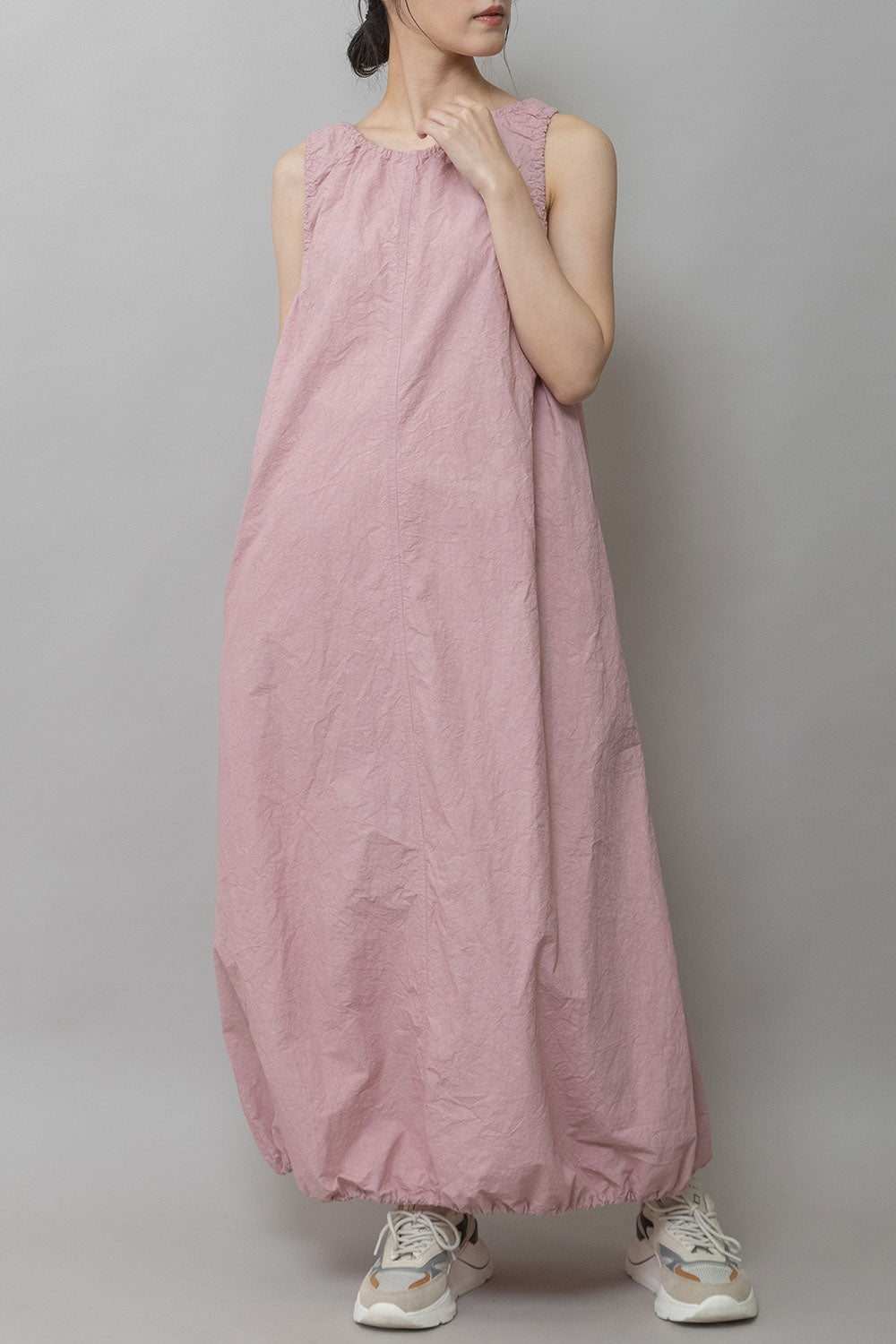 Munich コットンリネンドローストリングワンピース【MN261N28】