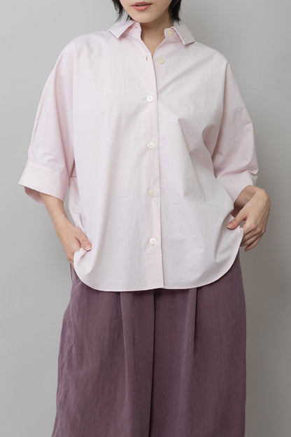 Munich オーガニックコットンタイプライターハーフスリーブシャツ【MN261T44】