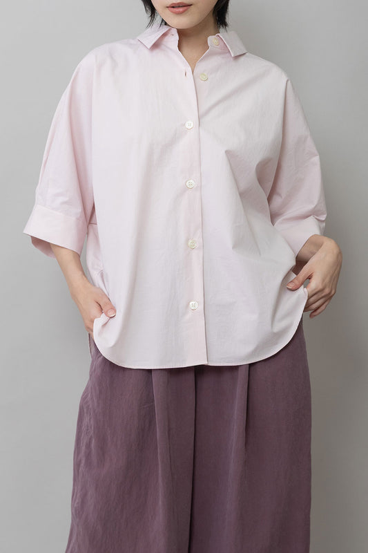 Munich オーガニックコットンタイプライターハーフスリーブシャツ【MN261T44】