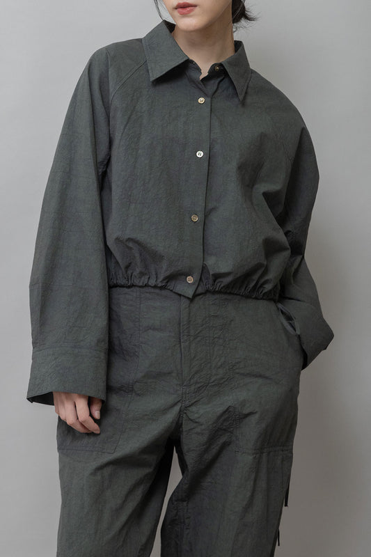 Munich コットンリネンタイプライタークロップドシャツ【MN261T26】