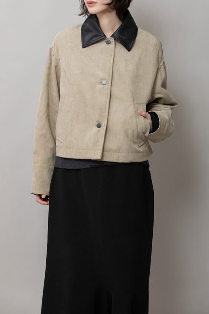 Munich ナノコーデュロイ＆デニム×Octaショートカバーオール【MN252B66】