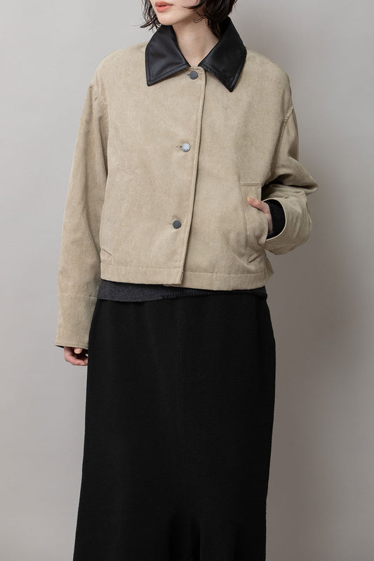 Munich ナノコーデュロイ＆デニム×Octaショートカバーオール【MN252B66】