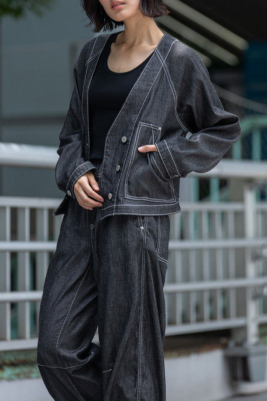 Munich コットンリヨセルデニムコンパクトジャケット【MN261B09】