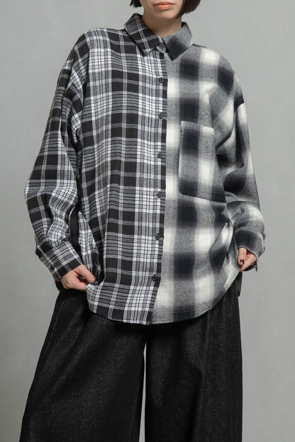 MARECHAL TERRE チェックロングシャツ【ZMT255BL508】