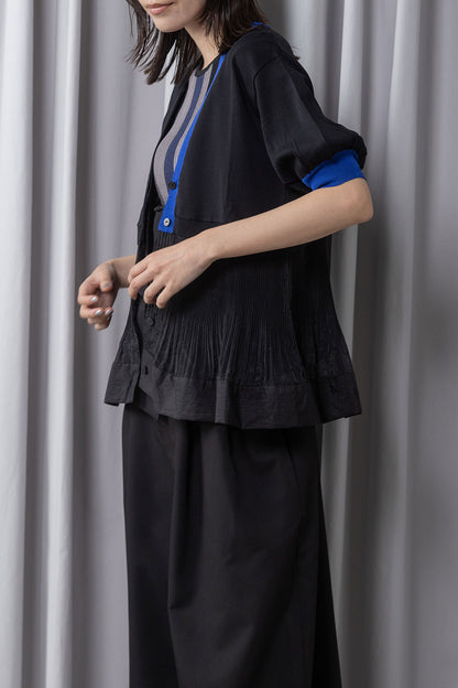 MARECHAL TERRE 裾プリーツニットカーディガン【ZMT262KN106】