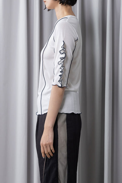 MARECHAL TERRE ラッフル袖インナートップス【ZMT262CT112】