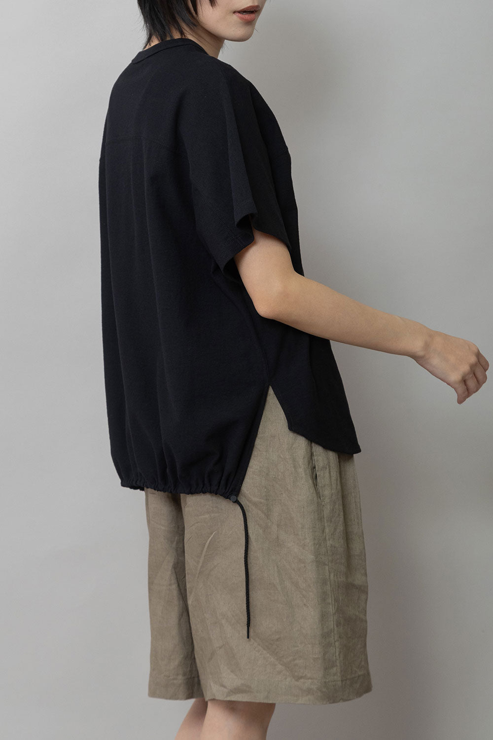 Munich ブークレーライトジャージドローストリングヘムトップス【MN261U17】