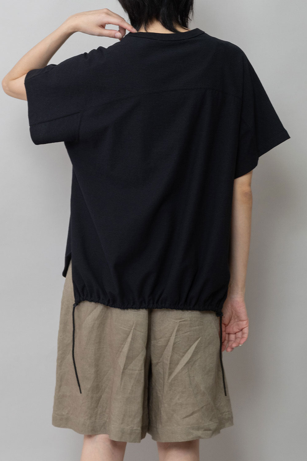 Munich ブークレーライトジャージドローストリングヘムトップス【MN261U17】