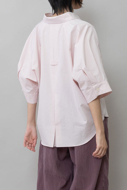 Munich オーガニックコットンタイプライターハーフスリーブシャツ【MN261T44】