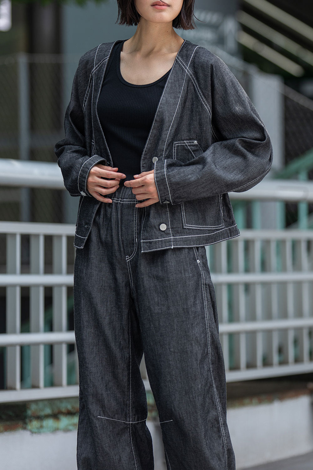 Munich コットンリヨセルデニムコンパクトジャケット【MN261B09】