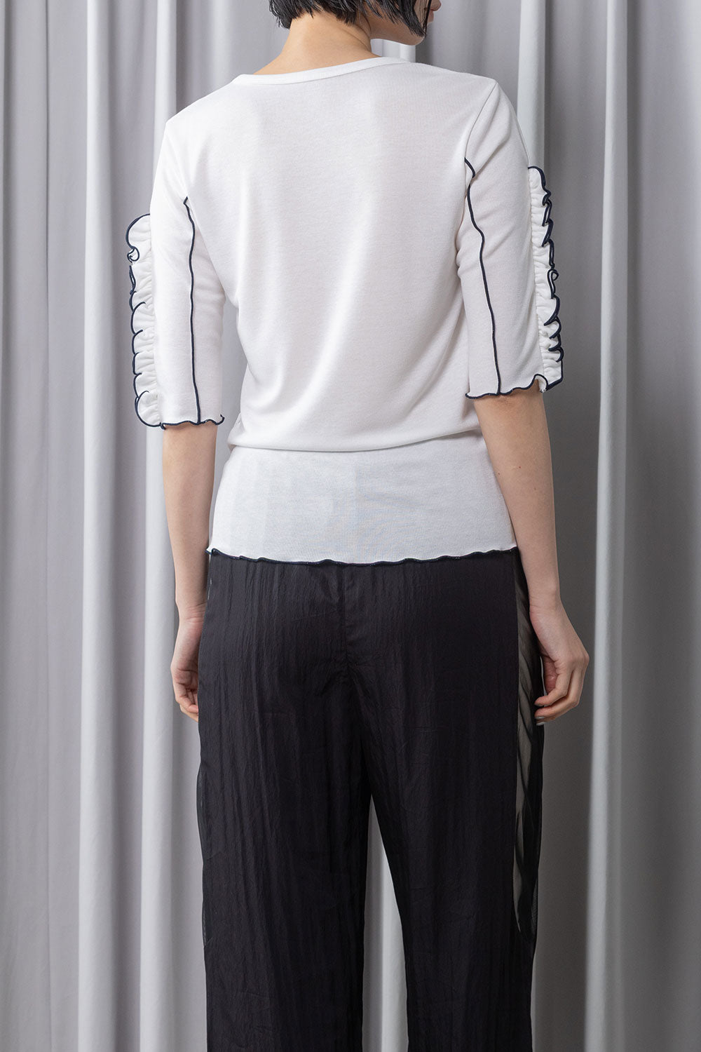 MARECHAL TERRE ラッフル袖インナートップス【ZMT262CT112】