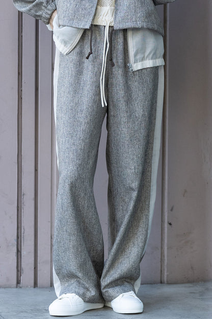 Munich ツイード調ツイル×メッシュサイドストライプパンツ【MN261P24】