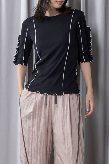 MARECHAL TERRE ラッフル袖インナートップス【ZMT262CT112】